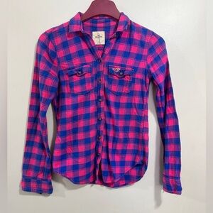 Y2K Vintage Hollister Plaid Button Up Shirt